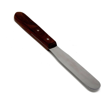 A2Z SCILAB Wooden Handle Lab Spatula, 4" Blade, 0.6" Wide Blade, 8" Total Length A2Z-ZR132